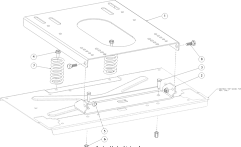 Seat Adjustment Diagram and Parts List for Z-FORCELX54KW (17AIDAUC010)(2016) Cub Cadet Lawn Tractor